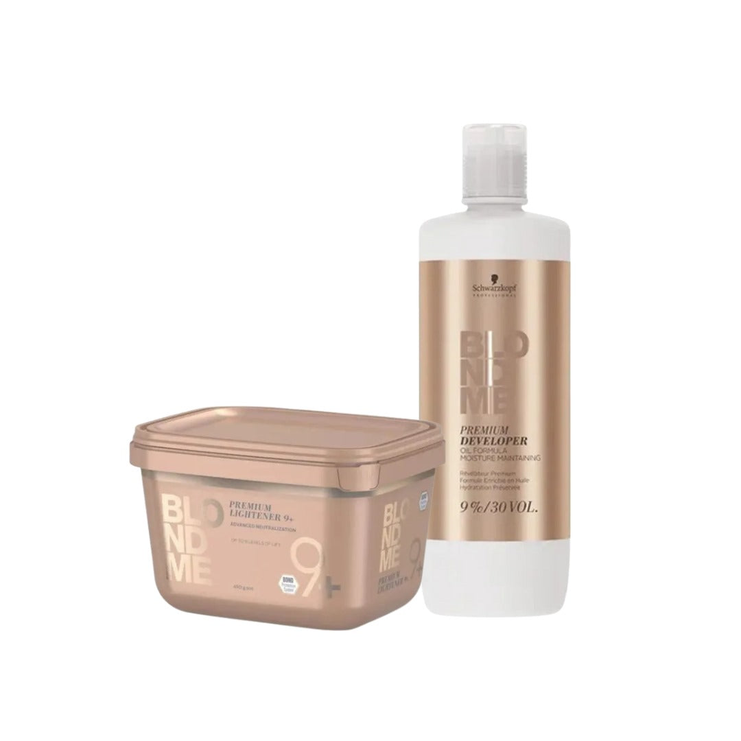 BLONDME  DECOLORANTE 450 G + OXIDANTE 9% 30VOL 1000 ML