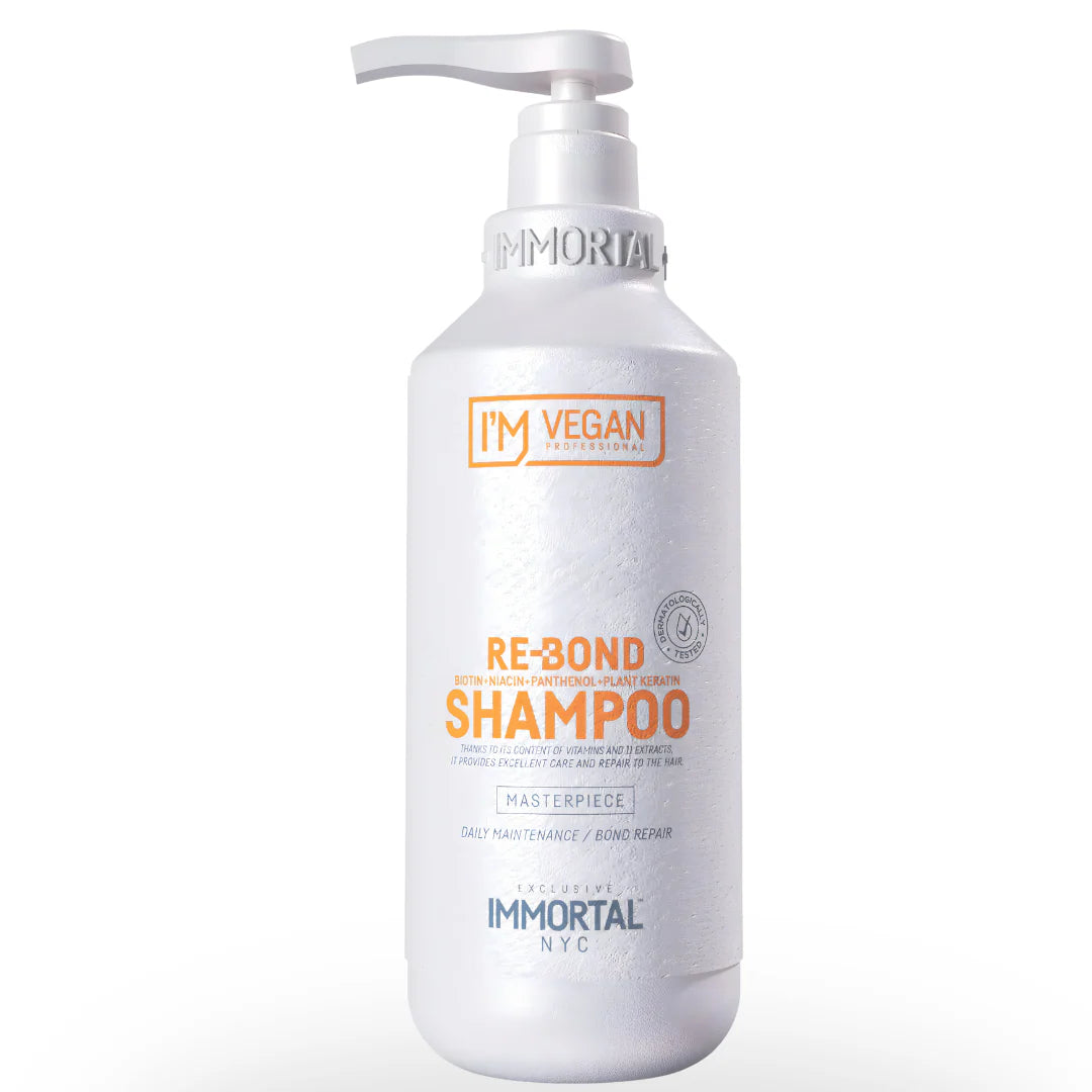 SHAMPOO REBOND VEGAN BIOTIN+NANCIN+PANTHENOL+PLANT KERATIN 500ML IMMORTAL VEGANO