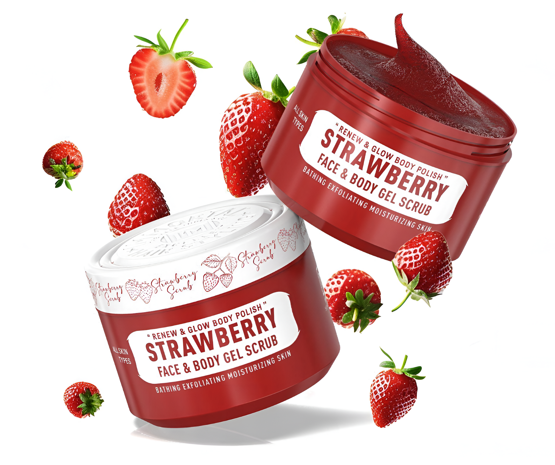 GEL EXFOLIANTE FACIAL Y CORPORAL IMMORTAL  – STRAWBERRY 300ml